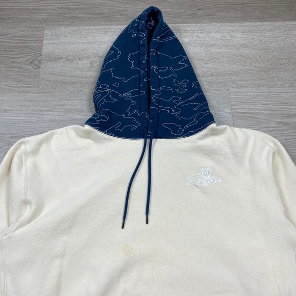 100 Thieves Foundations Geoprint Hoodie Men's 3X - Picture 2 of 9